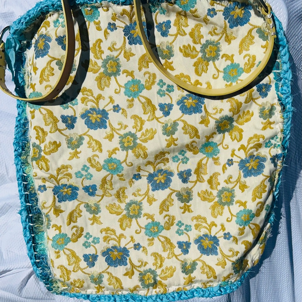 ROYAL BLOOM CROSSBODY TOTE BAG